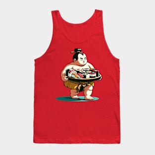 Sumo carrying sushi Tank Top